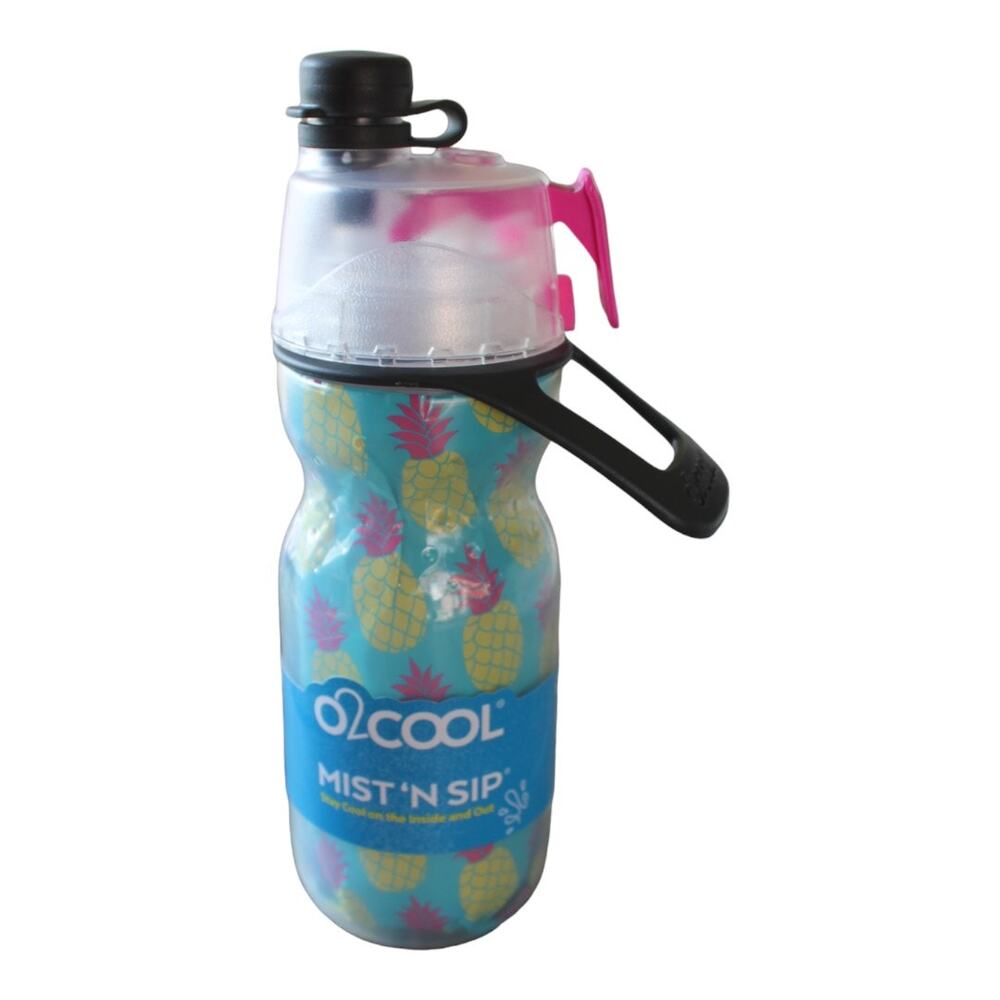 O2COOL Mist 'N‎ SIP Water Bottle NEW Pineapples